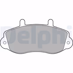 Jeu de plaquettes de frein DELPHI LP1406, avant