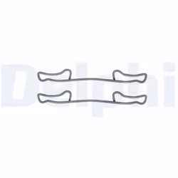 Kit d'accessoires, plaquette de frein DELPHI LX0294