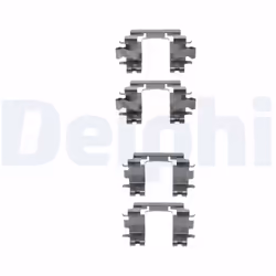 Kit d'accessoires, plaquette de frein DELPHI LX0298