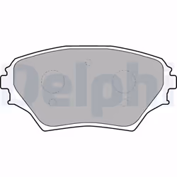 Jeu de plaquettes de frein DELPHI LP1632, avant