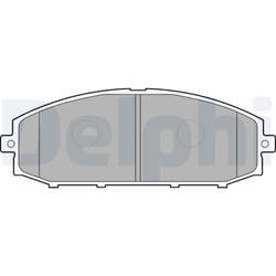 Jeu de plaquettes de frein DELPHI LP1305, avant