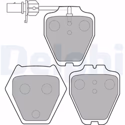 Jeu de plaquettes de frein DELPHI LP1703, avant
