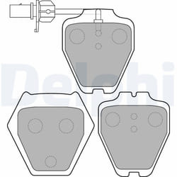Jeu de plaquettes de frein DELPHI LP1703, avant