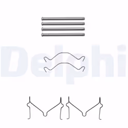 Kit d'accessoires, plaquette de frein DELPHI LX0306