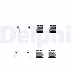 Kit d'accessoires, plaquette de frein DELPHI LX0313