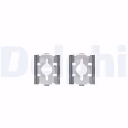 Kit d'accessoires, plaquette de frein DELPHI LX0328