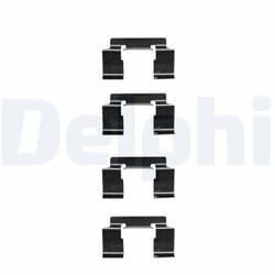 Kit d'accessoires, plaquette de frein DELPHI LX0337