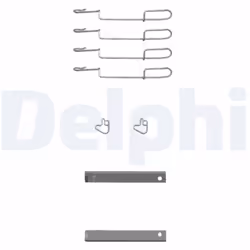 Kit d'accessoires, plaquette de frein DELPHI LX0347