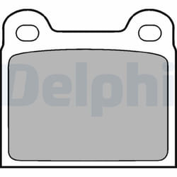 Jeu de plaquettes de frein DELPHI LP0018, arrière