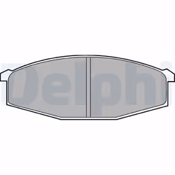 Jeu de plaquettes de frein DELPHI LP0373, avant