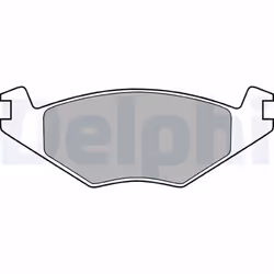 Jeu de plaquettes de frein DELPHI LP505, avant
