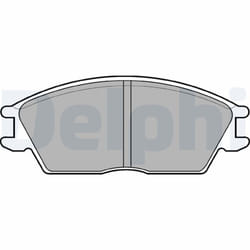 Jeu de plaquettes de frein DELPHI LP593, avant