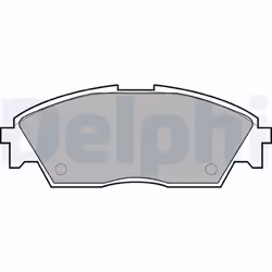 Jeu de plaquettes de frein DELPHI LP0605, avant