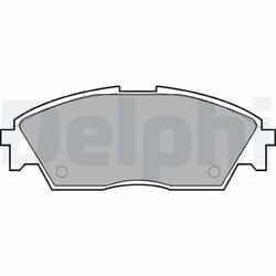 Jeu de plaquettes de frein DELPHI LP0605, avant