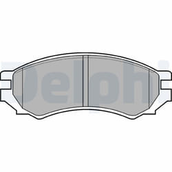 Jeu de plaquettes de frein DELPHI LP670, avant