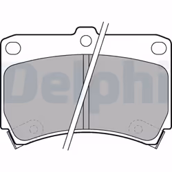 Jeu de plaquettes de frein DELPHI LP743, avant