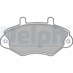 Jeu de plaquettes de frein DELPHI LP0767, avant