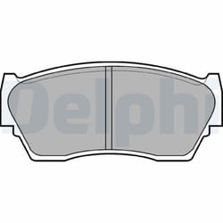 Jeu de plaquettes de frein DELPHI LP783, avant