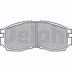 Jeu de plaquettes de frein DELPHI LP803, avant