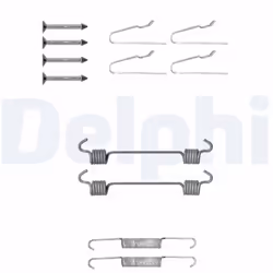 Kit d'accessoires, Mâchoires de frein de stationnement DELPHI LY1306
