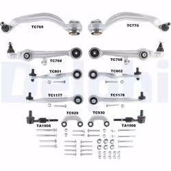 Jeu de bras, suspension de roue DELPHI TC1400KIT