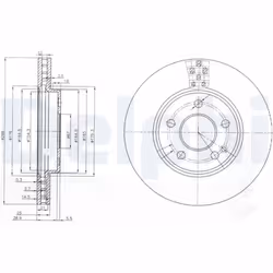 Disque de frein DELPHI BG3909