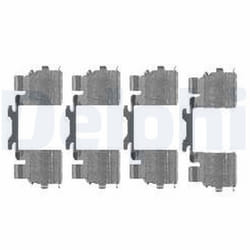 Kit d'accessoires, plaquette de frein DELPHI LX0476