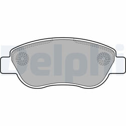 Jeu de plaquettes de frein DELPHI LP2075, avant