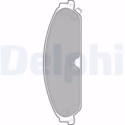 Jeu de plaquettes de frein DELPHI LP2033, avant