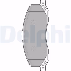 Jeu de plaquettes de frein DELPHI LP2082, avant
