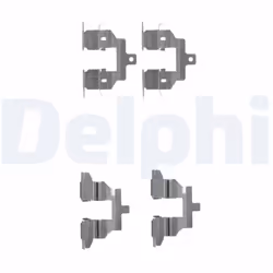 Kit d'accessoires, plaquette de frein DELPHI LX0531
