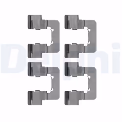Kit d'accessoires, plaquette de frein DELPHI LX0534