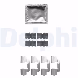 Kit d'accessoires, plaquette de frein DELPHI LX0536
