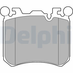 Jeu de plaquettes de frein DELPHI LP2287, avant