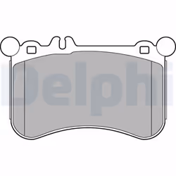 Jeu de plaquettes de frein DELPHI LP2291, avant