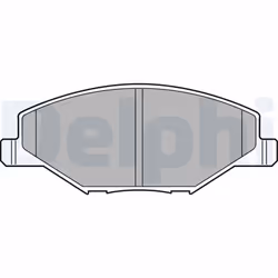 Jeu de plaquettes de frein DELPHI LP2444, avant