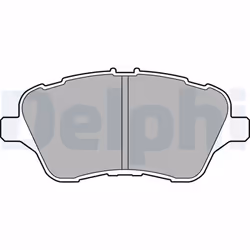 Jeu de plaquettes de frein DELPHI LP2474, avant