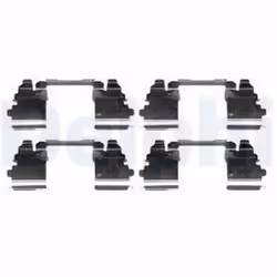 Kit d'accessoires, plaquette de frein DELPHI LX0572