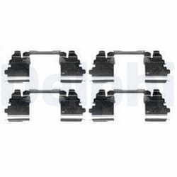 Kit d'accessoires, plaquette de frein DELPHI LX0572