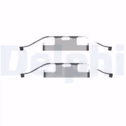 Kit d'accessoires, plaquette de frein DELPHI LX0596
