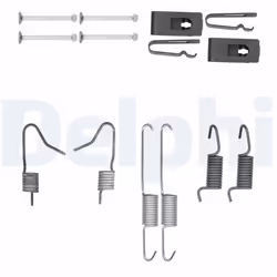 Kit d'accessoires, Mâchoires de frein de stationnement DELPHI LY1402
