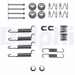 Kit d'accessoires, Mâchoires de frein de stationnement DELPHI LY1406