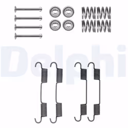 Kit d'accessoires, Mâchoires de frein de stationnement DELPHI LY1409