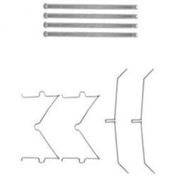 Kit d'accessoires, plaquette de frein DELPHI LX0627