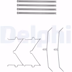 Kit d'accessoires, plaquette de frein DELPHI LX0627