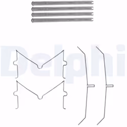 Kit d'accessoires, plaquette de frein DELPHI LX0637