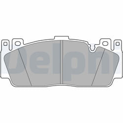 Jeu de plaquettes de frein DELPHI LP3156, avant
