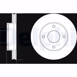 Disque de frein DELPHI BG4651C avant, ventilé, 2 pièce