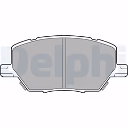 Jeu de plaquettes de frein DELPHI LP3184, avant