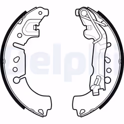 Jeu de mâchoires de frein DELPHI LS2135